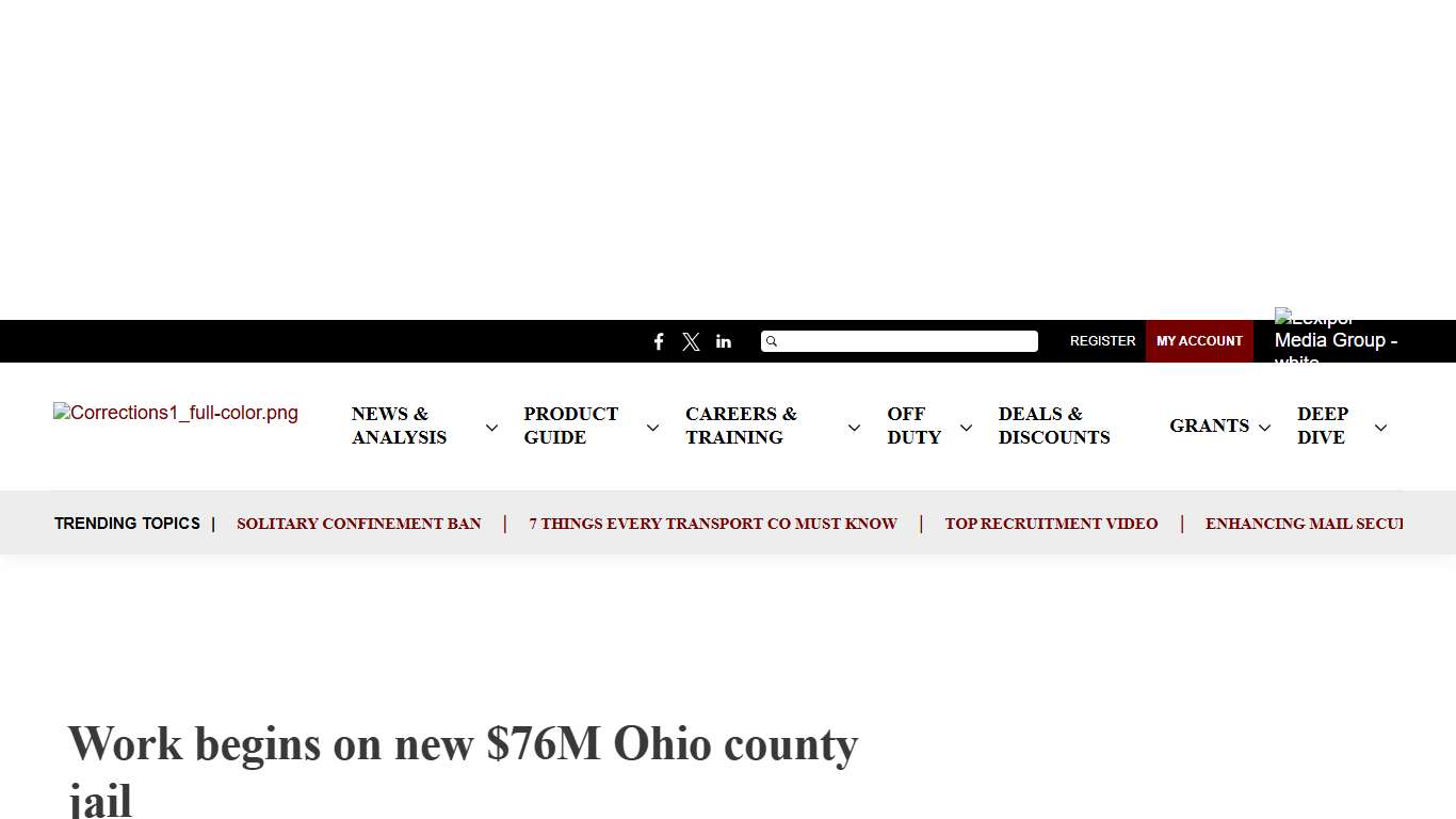 Work begins on new $76M Ohio county jail